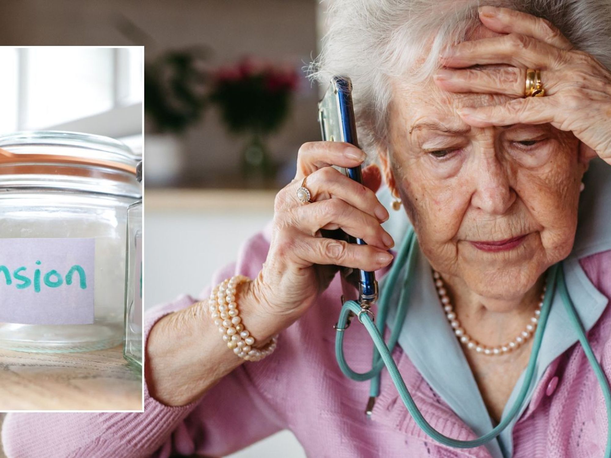 Pensioner worried and empty pension pot