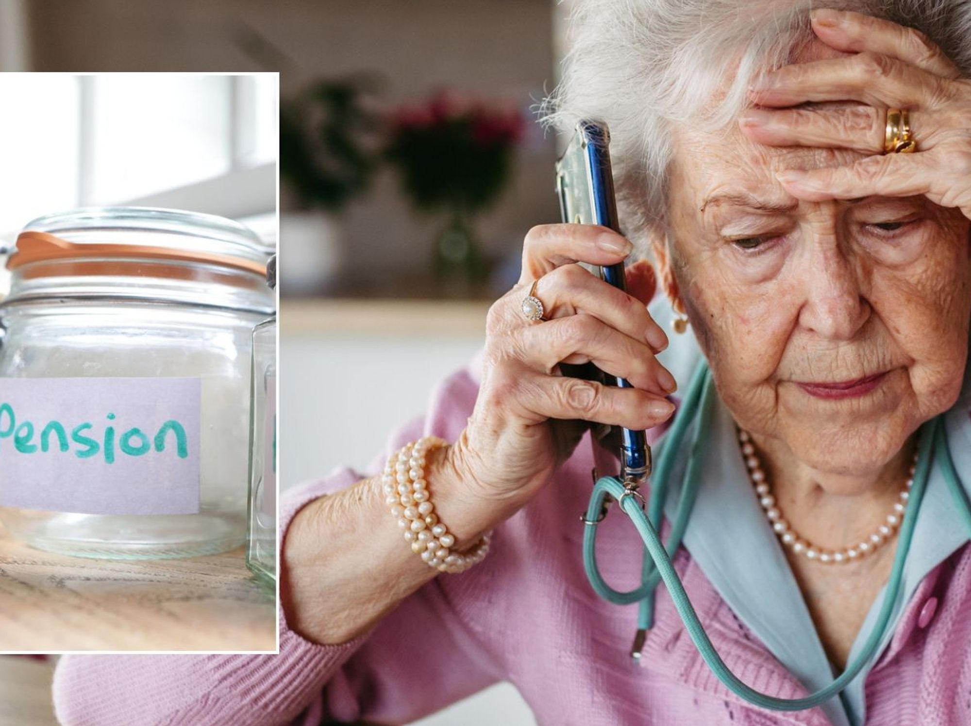 Pensioner worried and empty pension pot