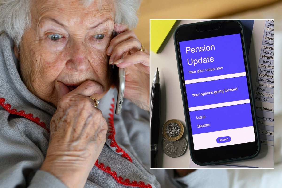 Pensioner worried and pension update on phone