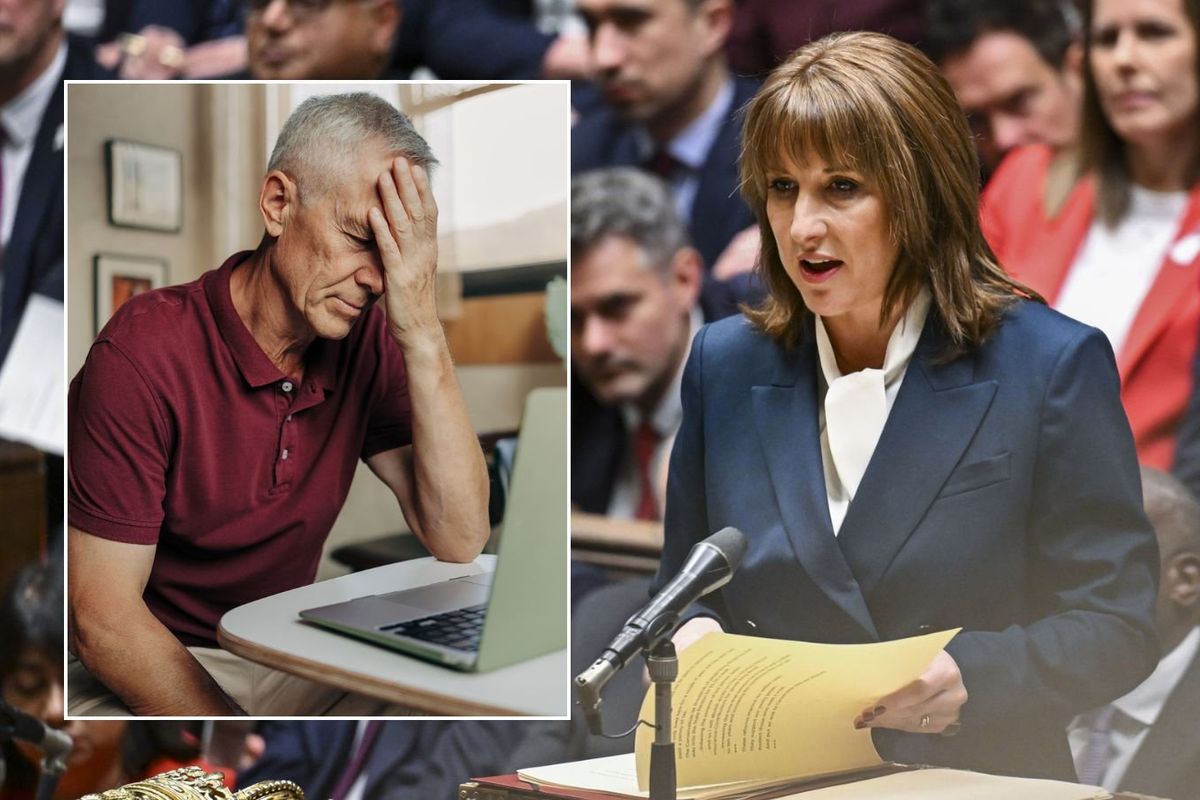 Pensioner worried and Rachel Reeves in the House of Commons