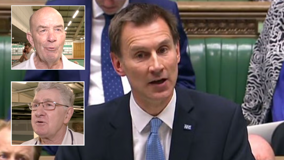 Pensioners and Jeremy Hunt