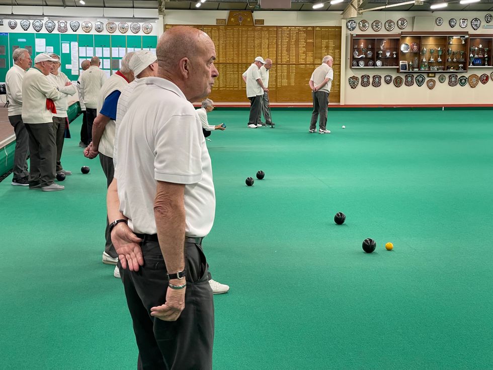 Pensioners at Erewash Bowls Club