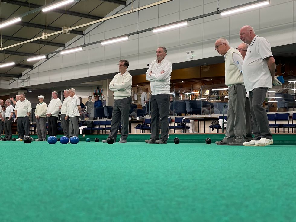 Pensioners at Erewash Bowls Club