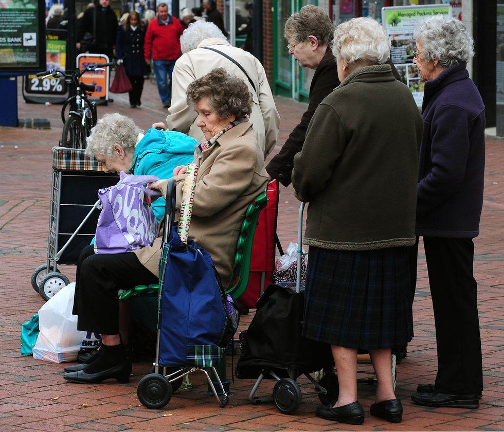 Pensioners in Derby