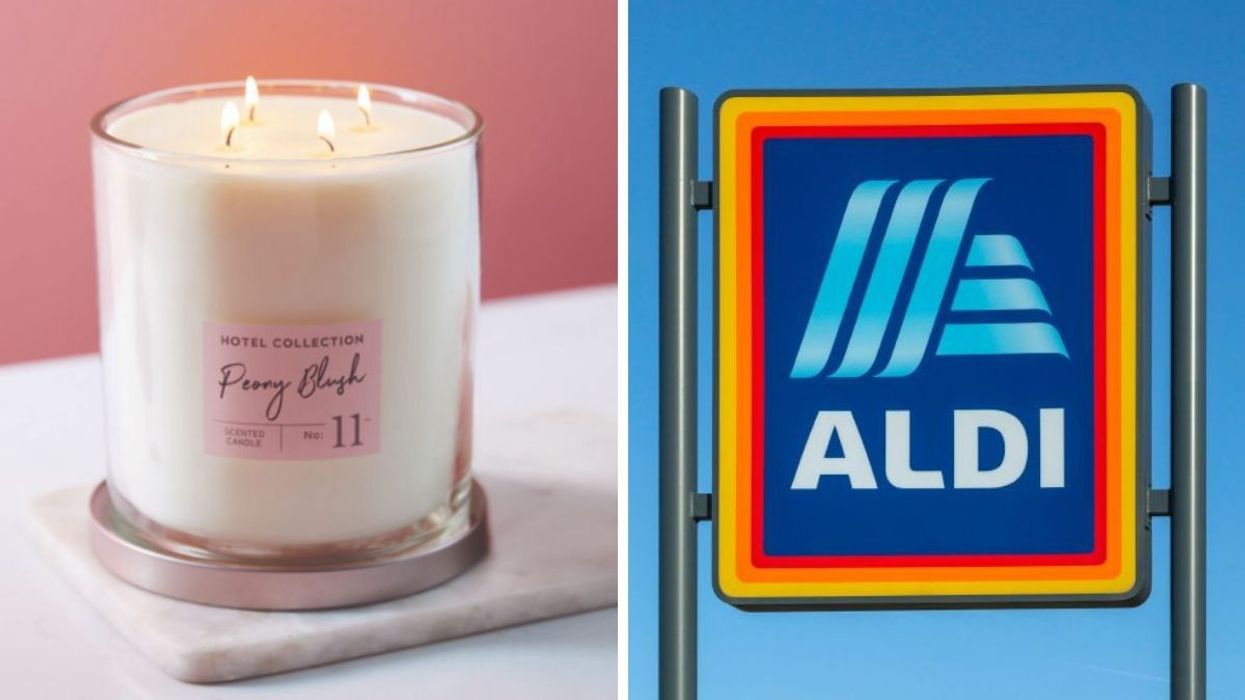 Peony Blush otel Collection Hurricane Candle / Aldi