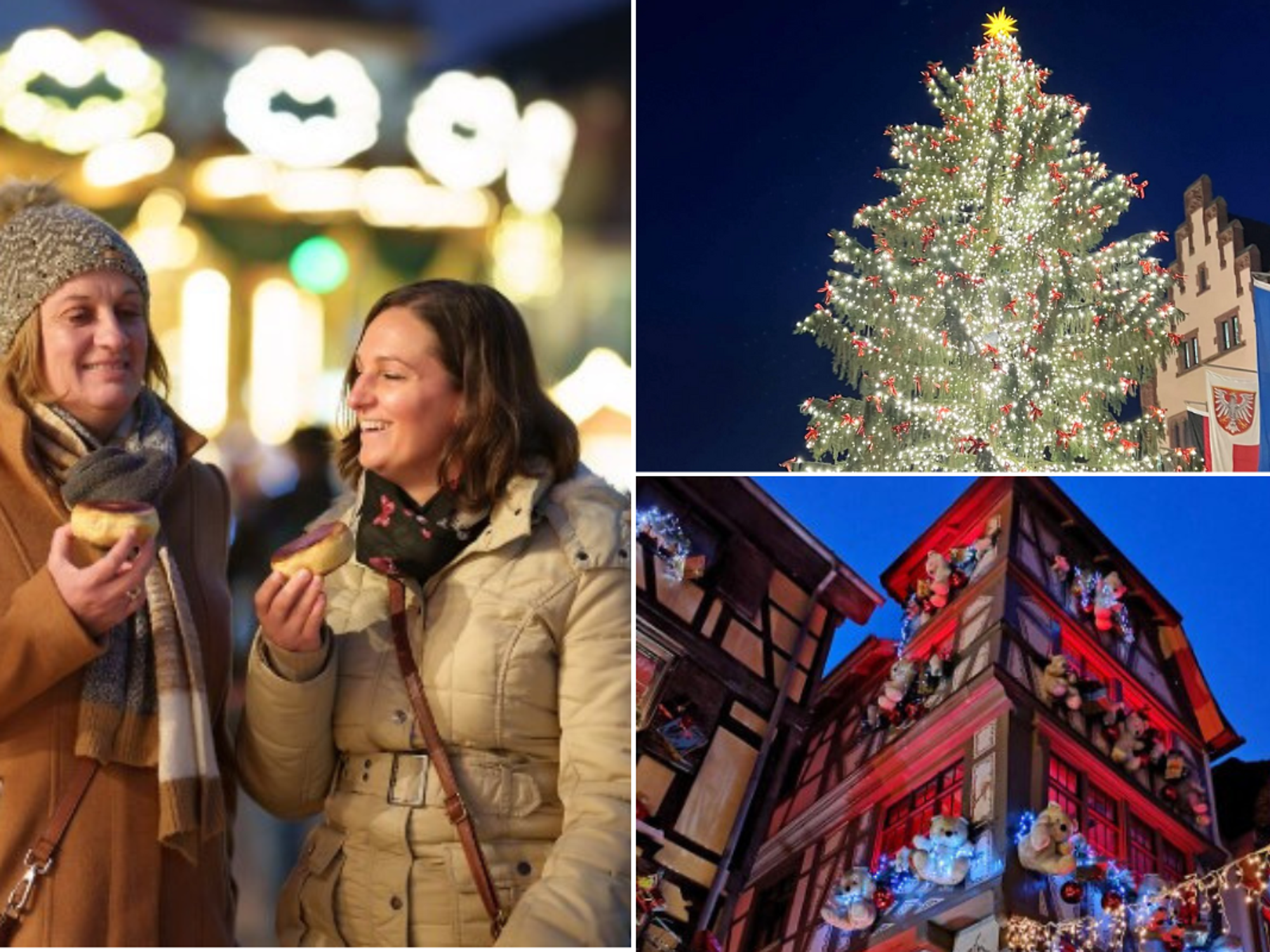 People at Strasbourg Christkindelsmärik / Frankfurt Christmas Market