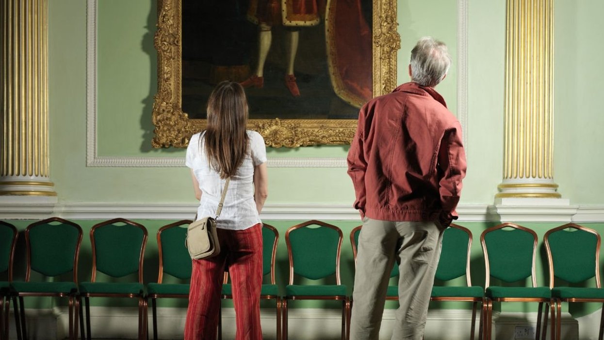 people in museum