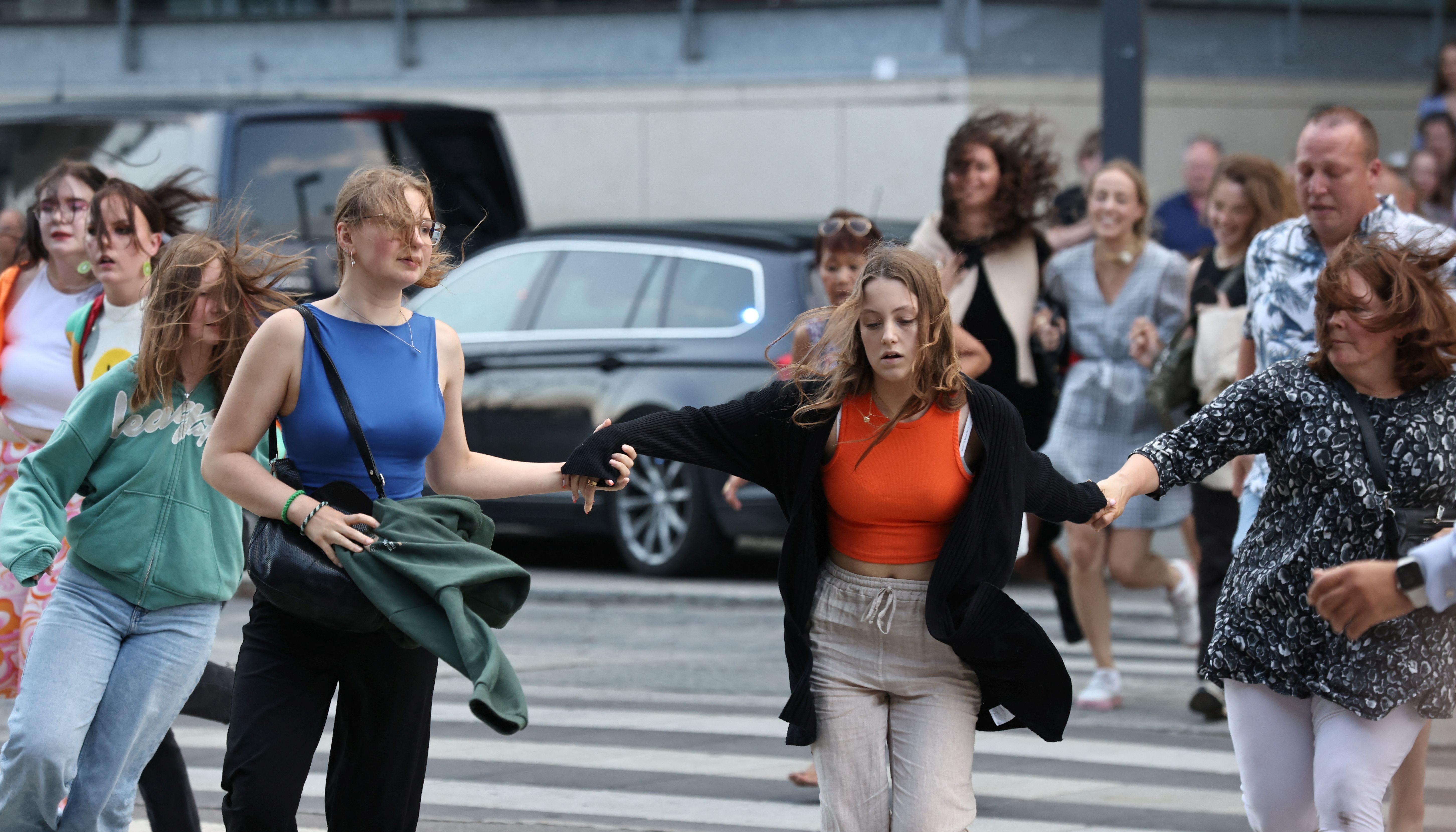 People inside the mall have been urged to stay put and await assistance.