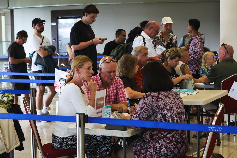 People stranded in Dubai airport