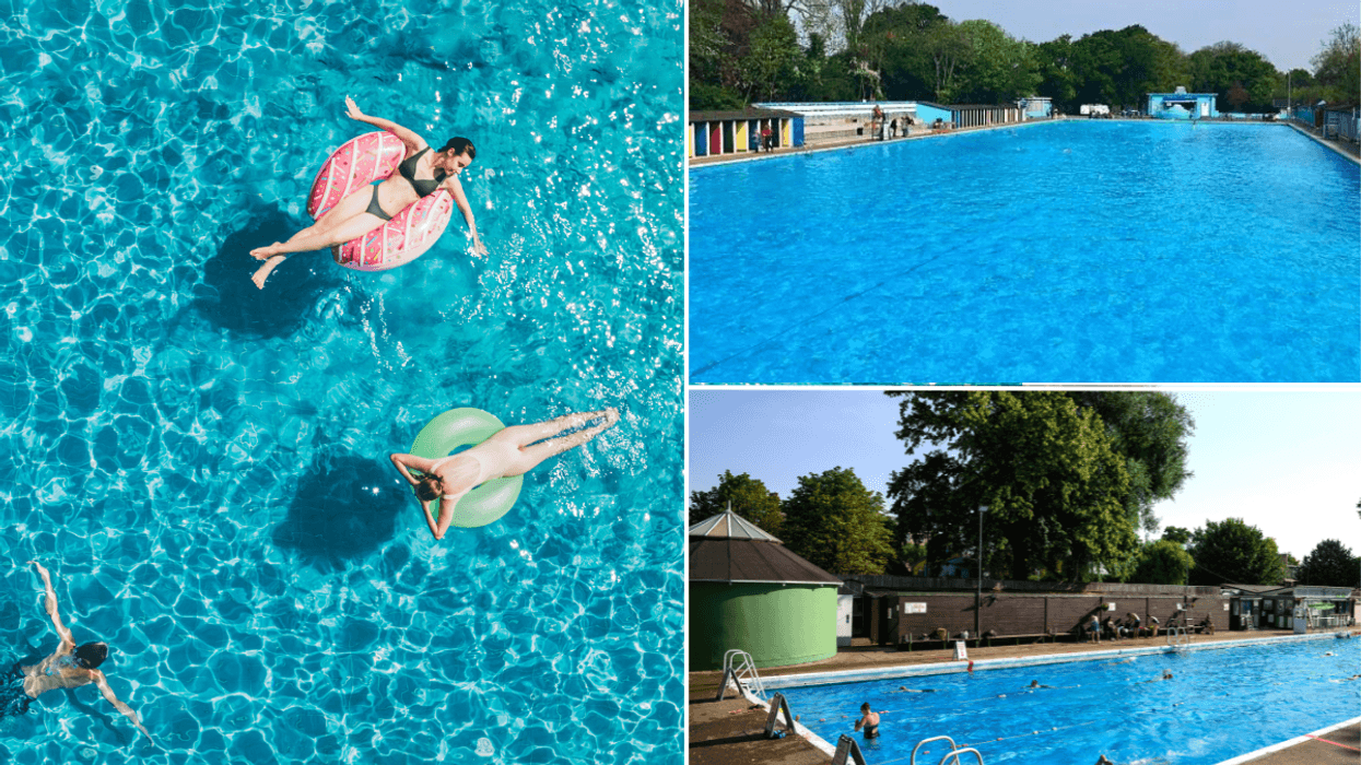 people swimming / UK lidos