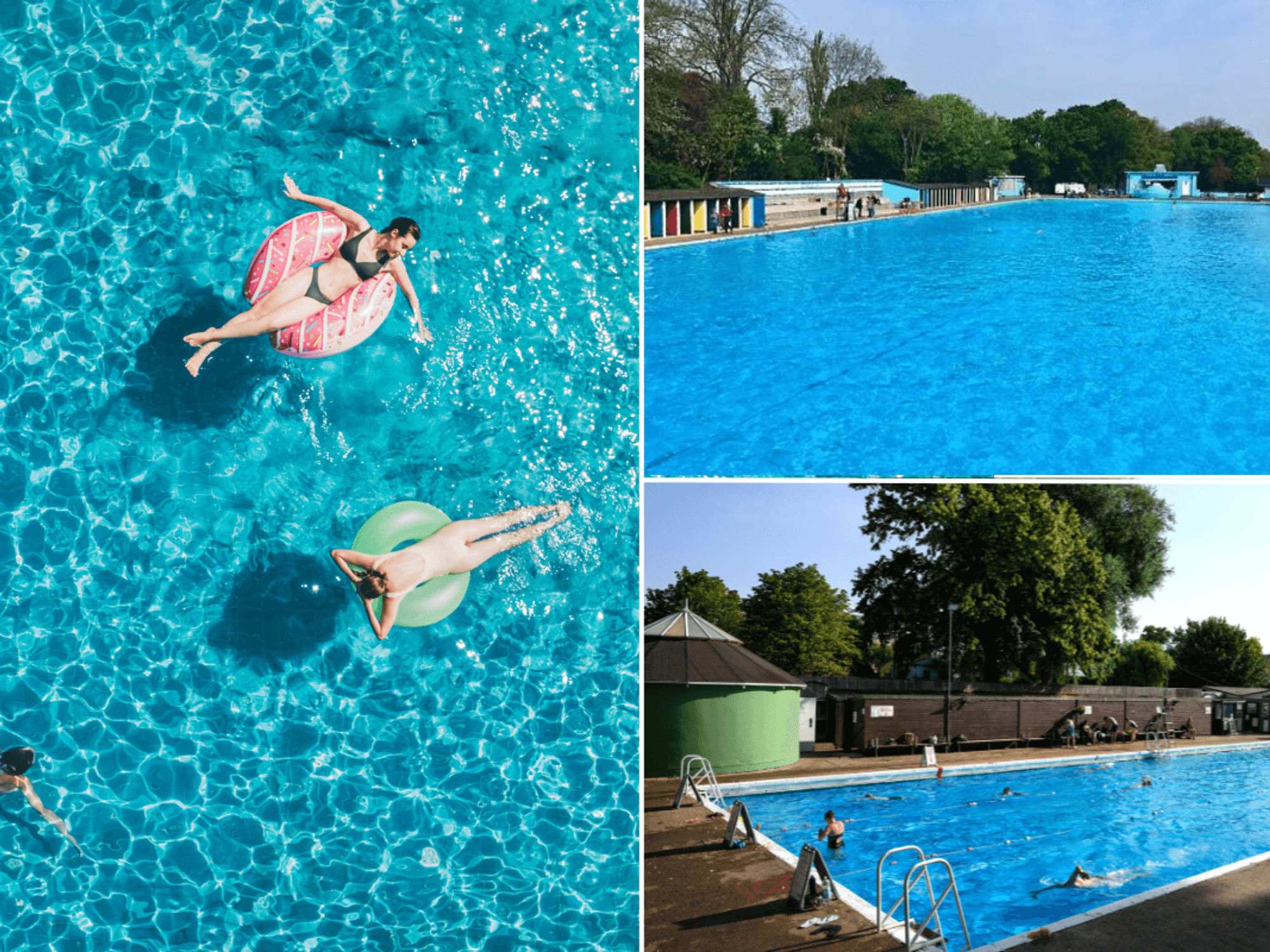 people swimming / UK lidos