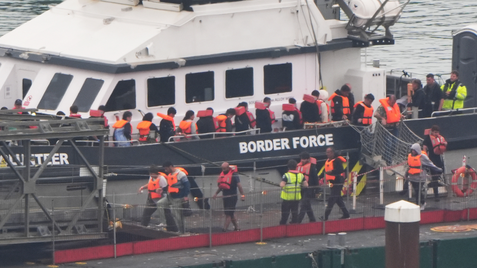 People thought to be migrants brought in to Dover by Border Force (file image)