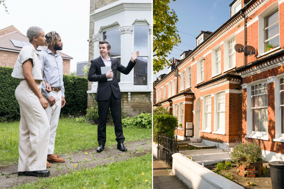 People viewing a house