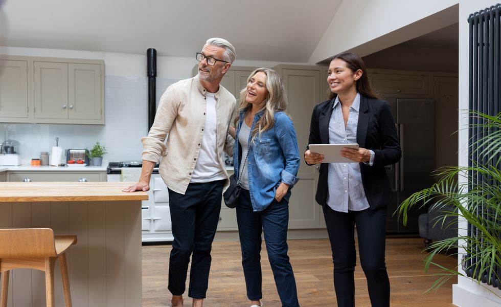 People viewing houses