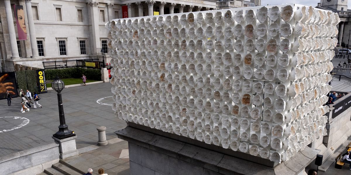 NextImg:Trafalgar Square 'goes woke' as fourth plinth taken over by artwork aiming to 'unite trans community around the world'