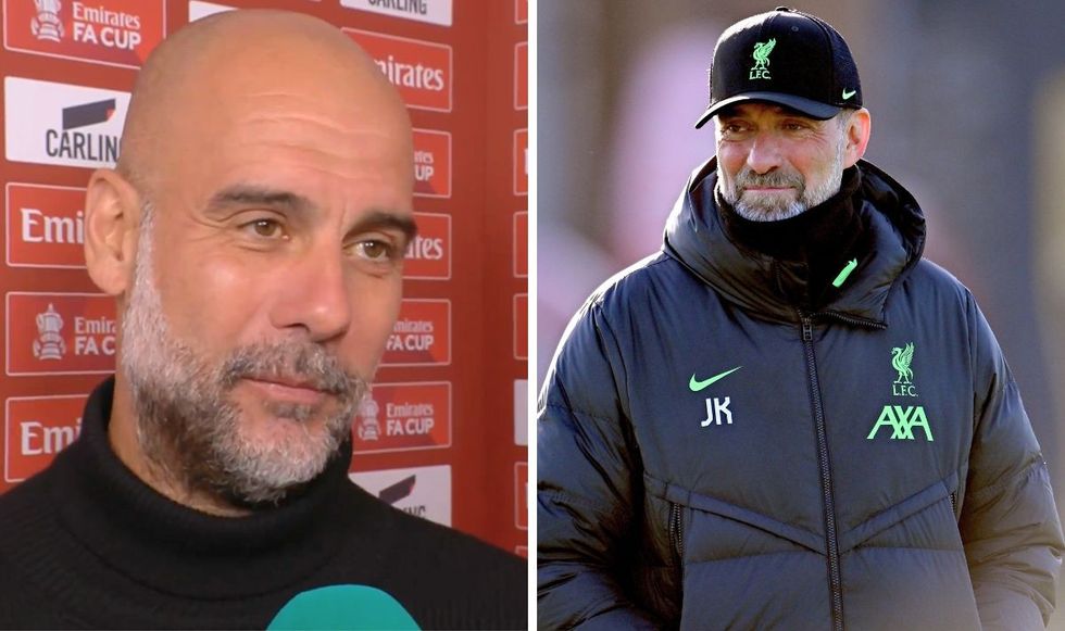 Pep Guardiola and Jurgen Klopp