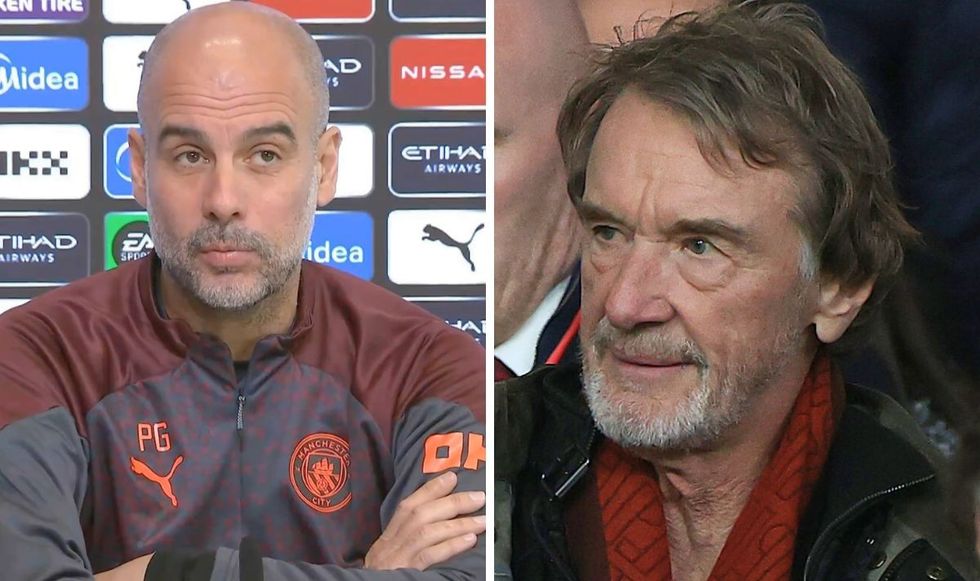 Pep Guardiola and Sir Jim Ratcliffe