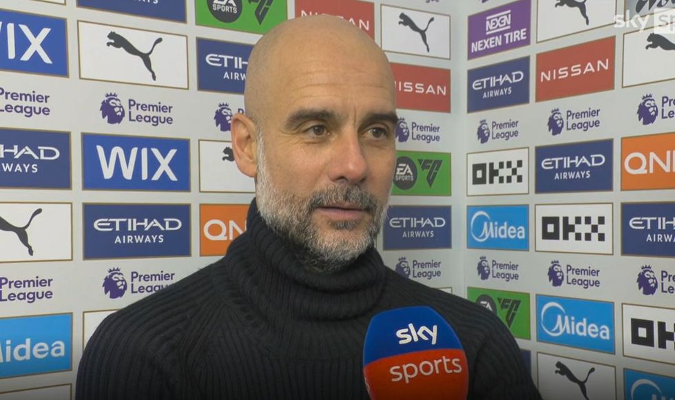 Pep Guardiola avoided the question about the penalty appeals