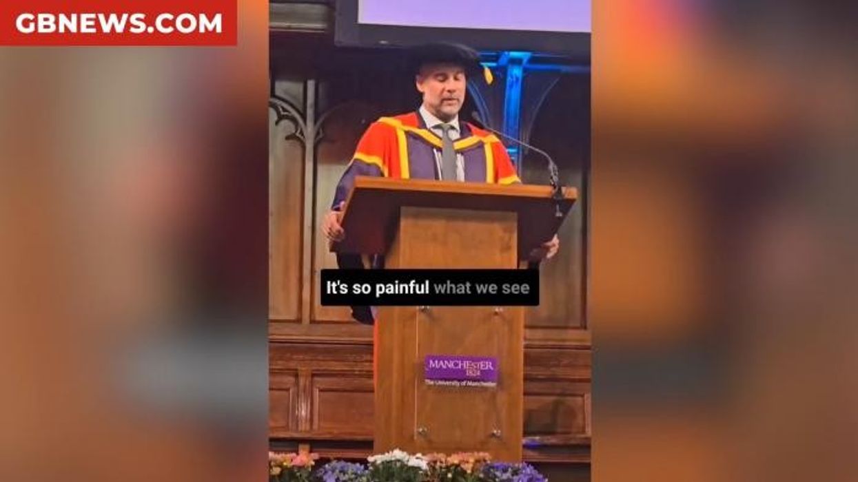 Pep Guardiola uses University of Manchester stage to talk about Gaza after receiving honorary degree