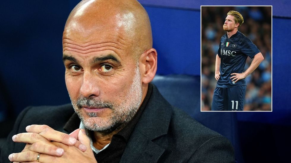 Pep Guardiola has admitted it's a 'pity' that Kevin De Bruyne was hooked early on his return to Manchester City following his side's 2-0 Champions League victory over Napoli on Thursday night