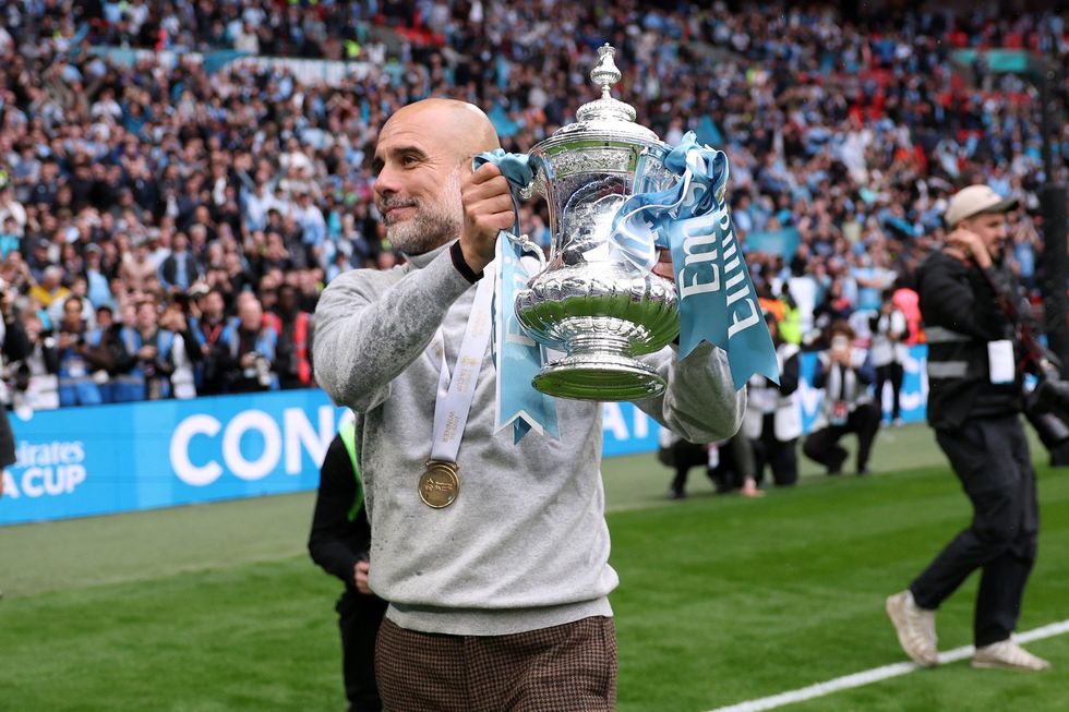 Pep Guardiola has won the FA Cup and Carabao Cup this season