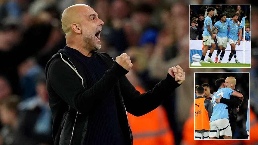 Pep Guardiola Man City Aston Villa