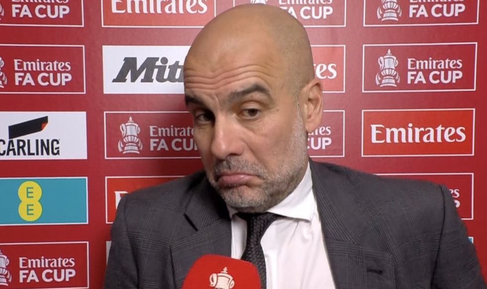 Pep Guardiola Man City Man Utd