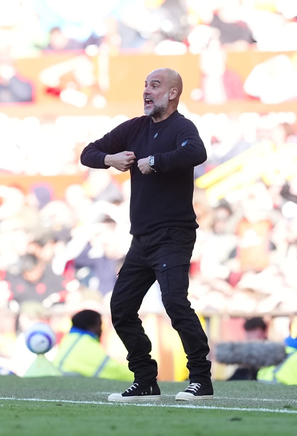 Pep Guardiola Man City Man Utd