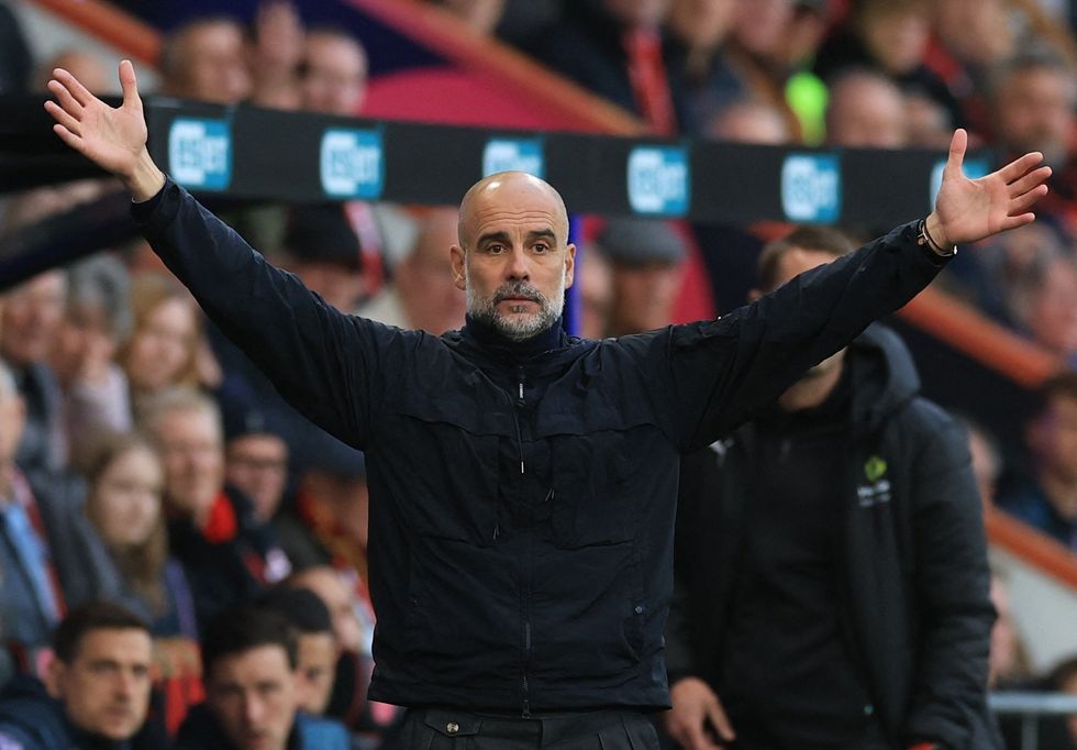 Pep Guardiola saw the Premier League title slip away after Bournemouth drew with Manchester City