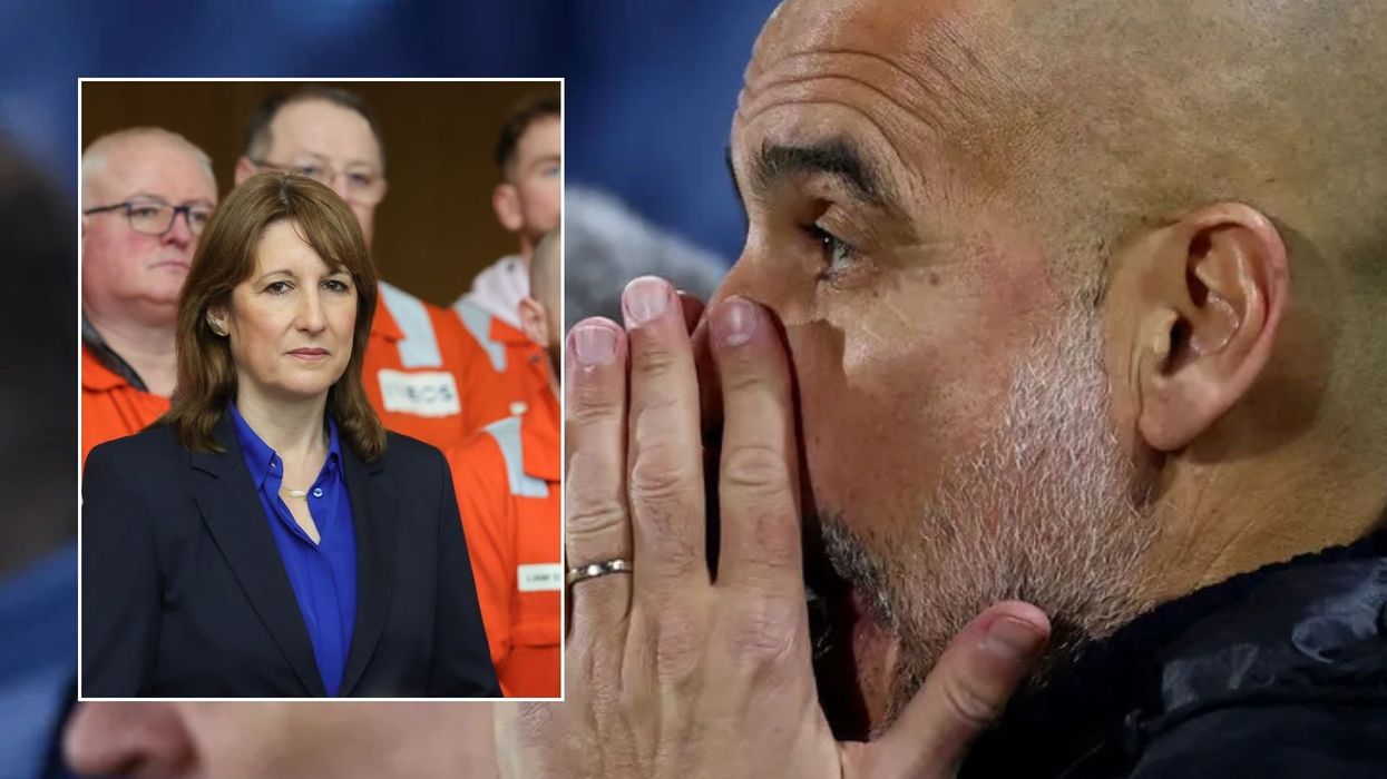 Pep Guardiolo and Rachel Reeves