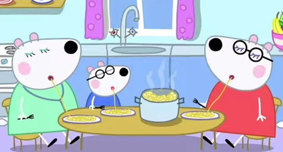 Peppa Pig's landmark episode, called Families, aired on Tuesday