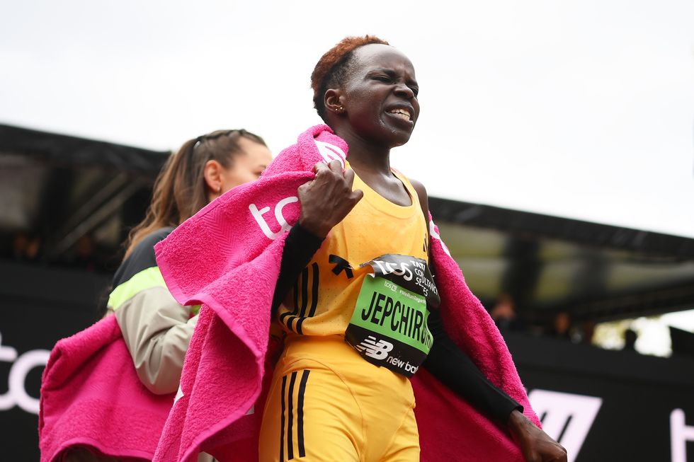 Peres Jepchirchir broke the women's-only world record