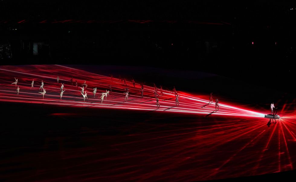 Performers during the opening ceremony.