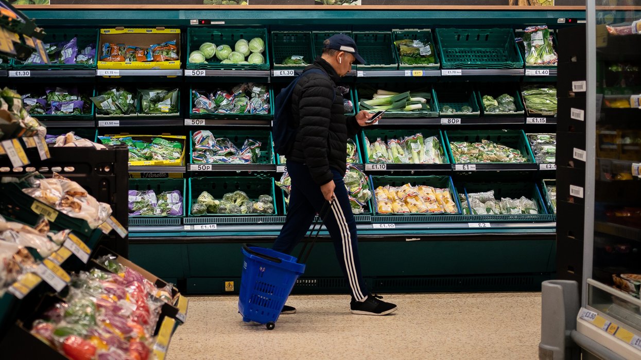 Person food shopping