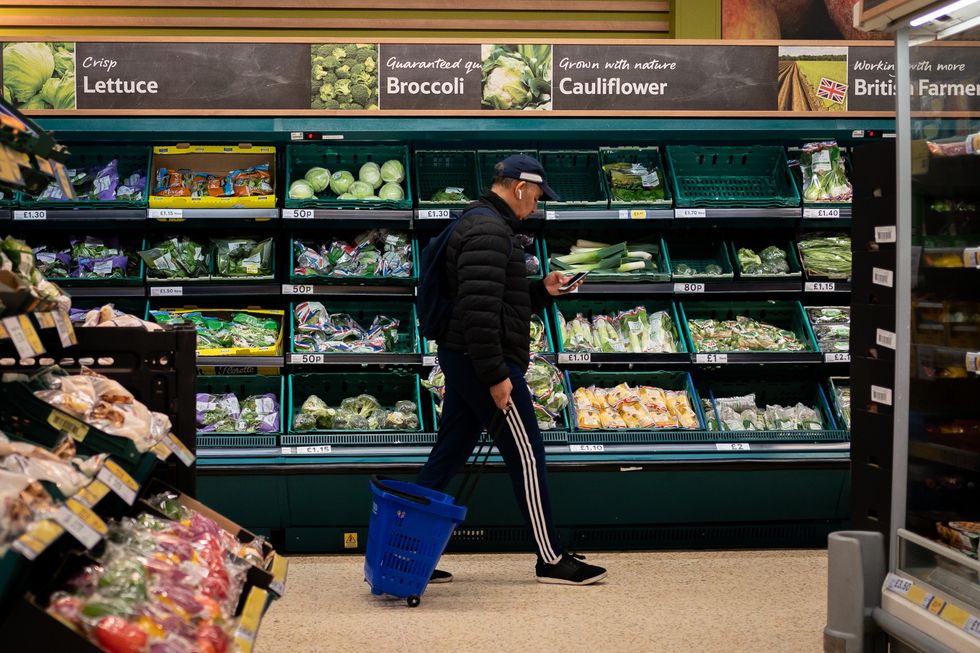 Person food shopping
