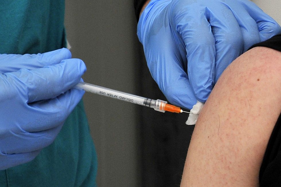 Person getting vaccinated 