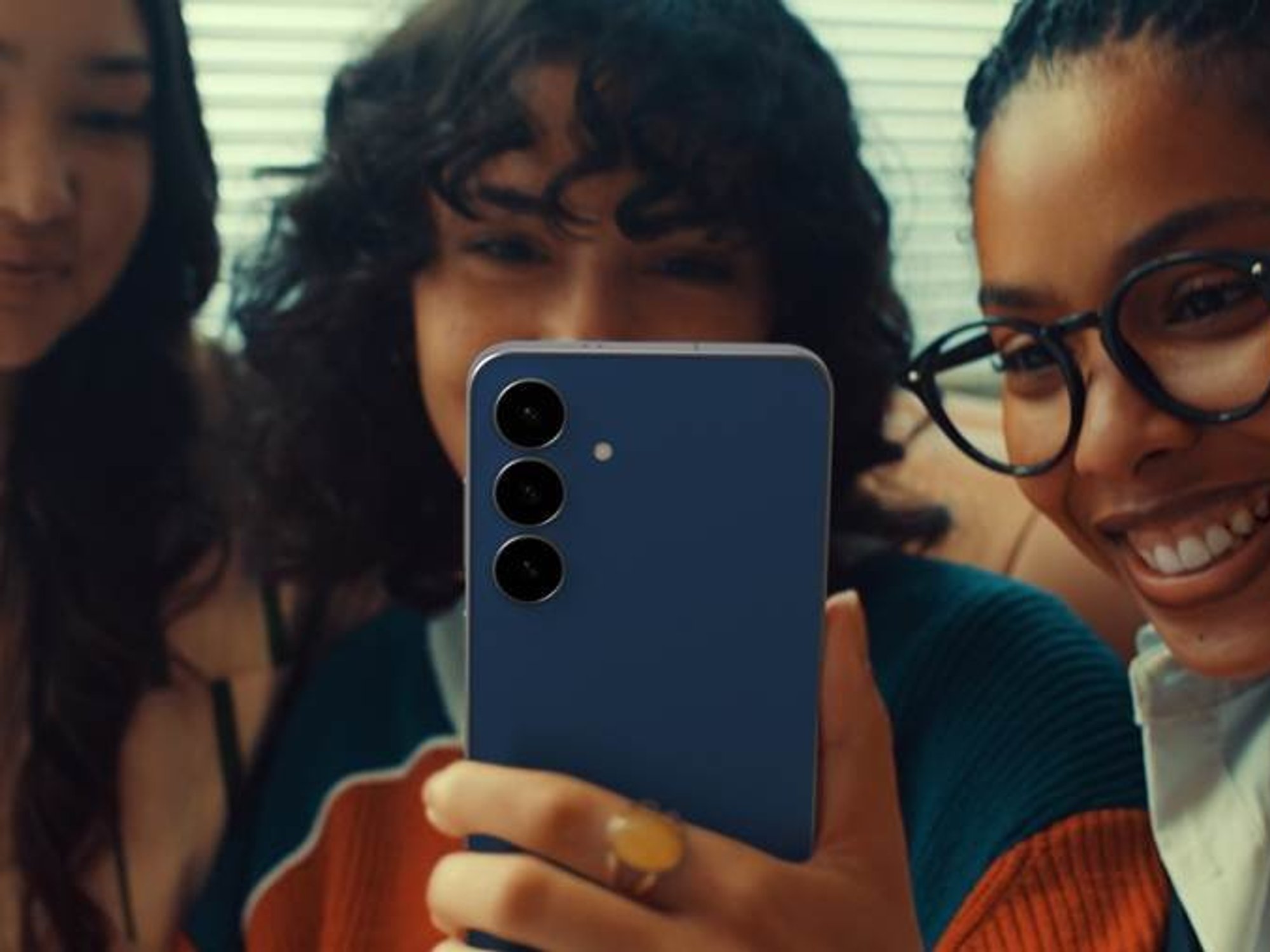 Person holding Samsung mobile