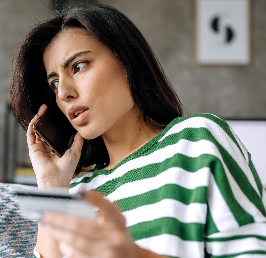 Person looks worried