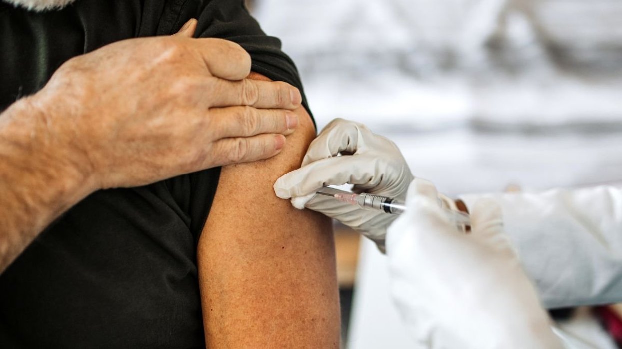 person receiving vaccine