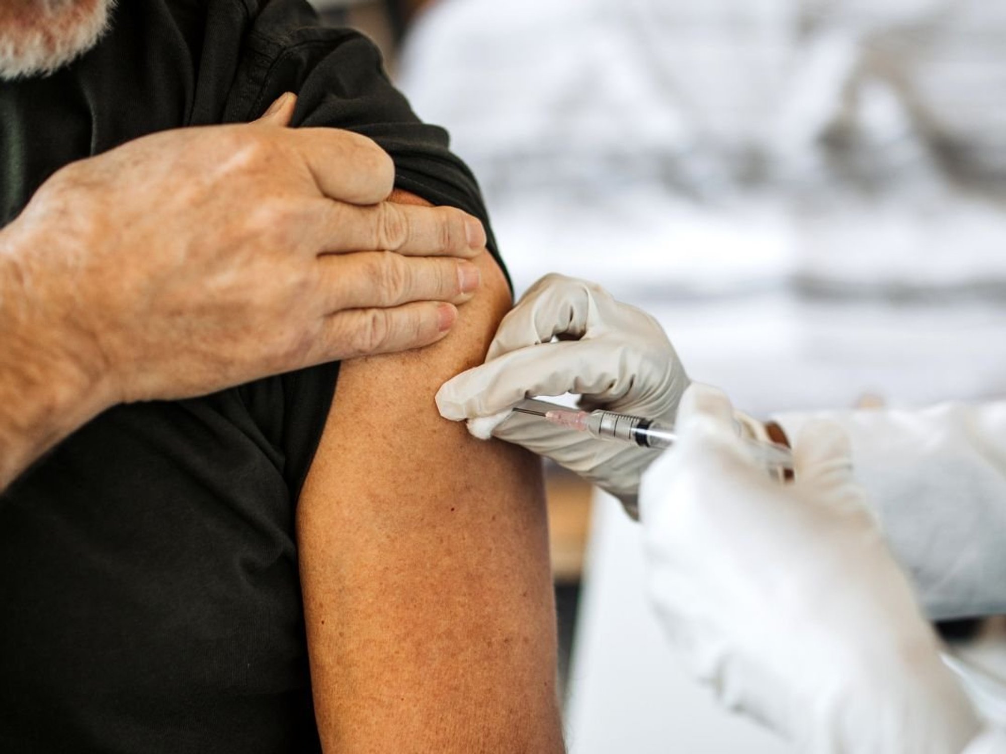 person receiving vaccine