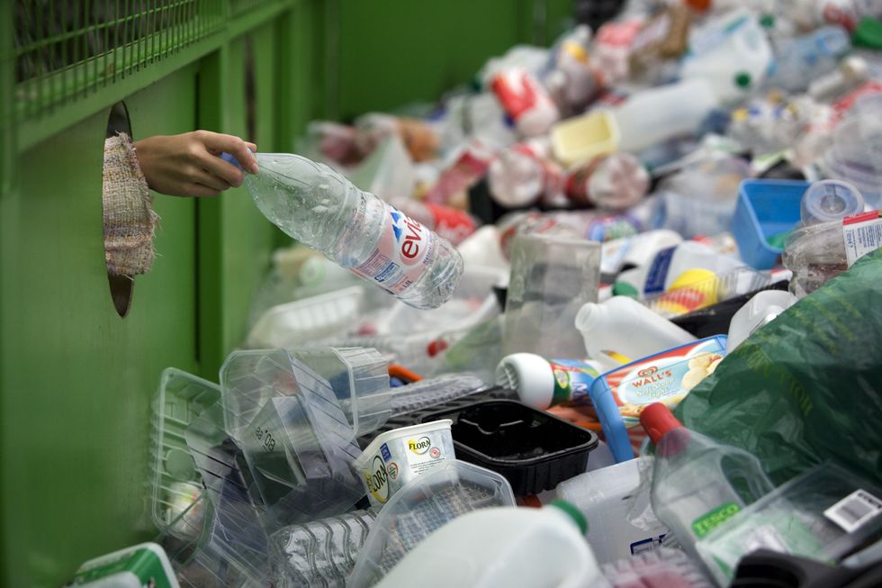 Person recycling