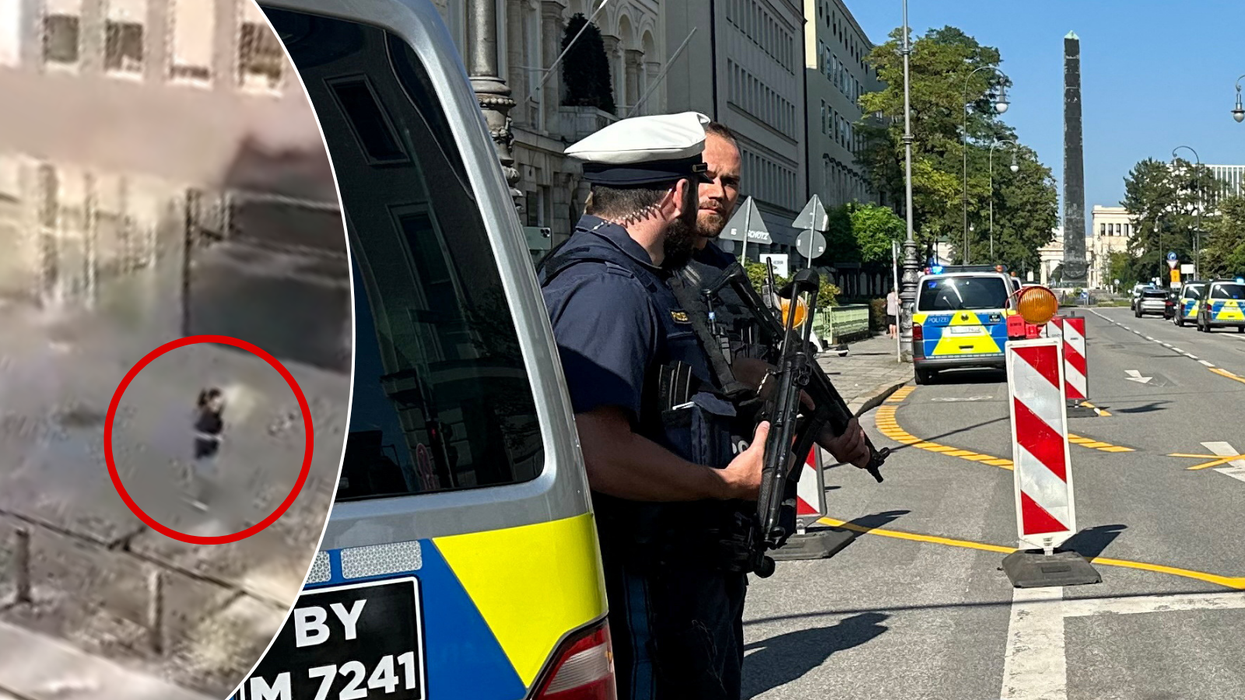 Person running/police in Munich
