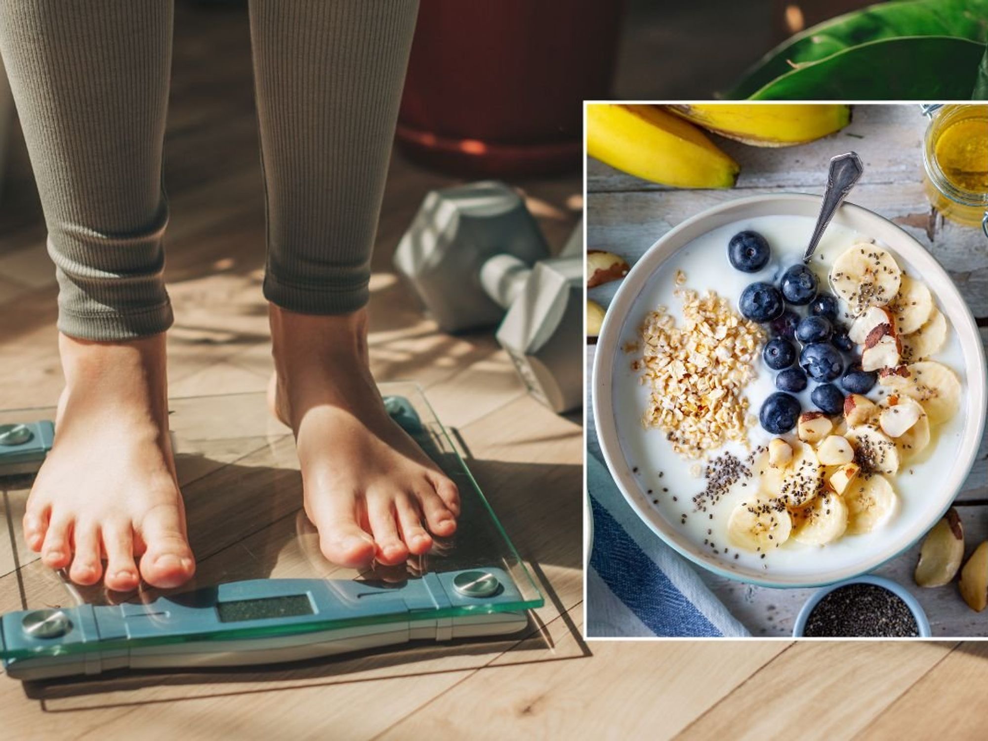 PERSON STANDING ON SCALE