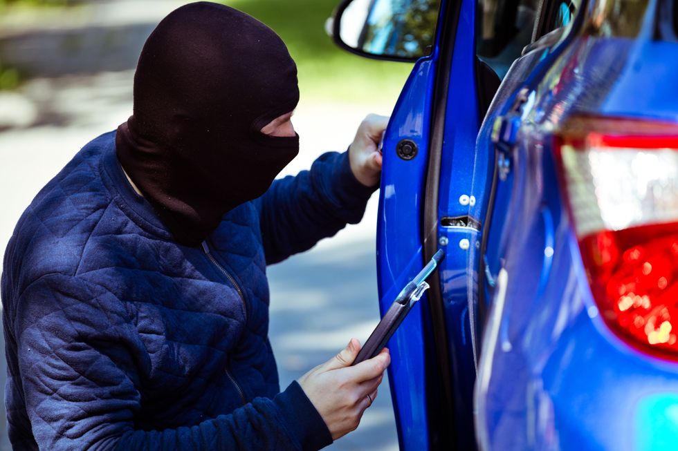Person stealing car