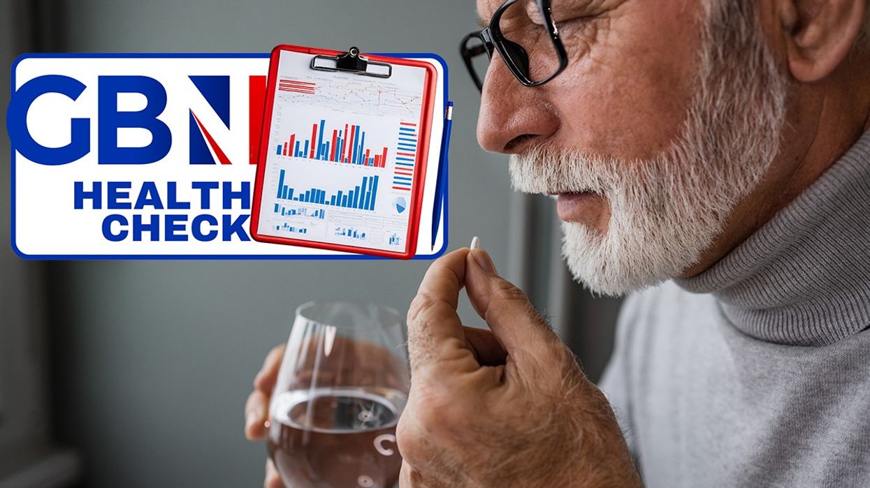 Person taking supplements