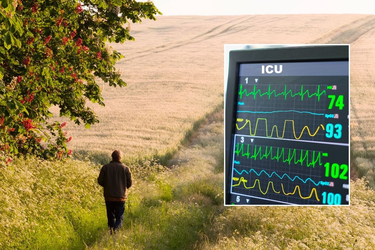 person WALKING IN COUNTRYSIDE