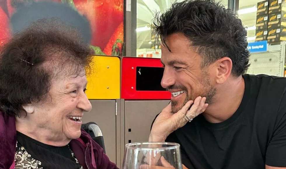 Peter andre and his mum