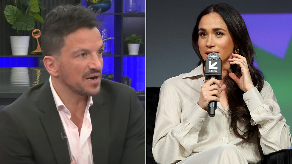 Peter Andre and Meghan Markle