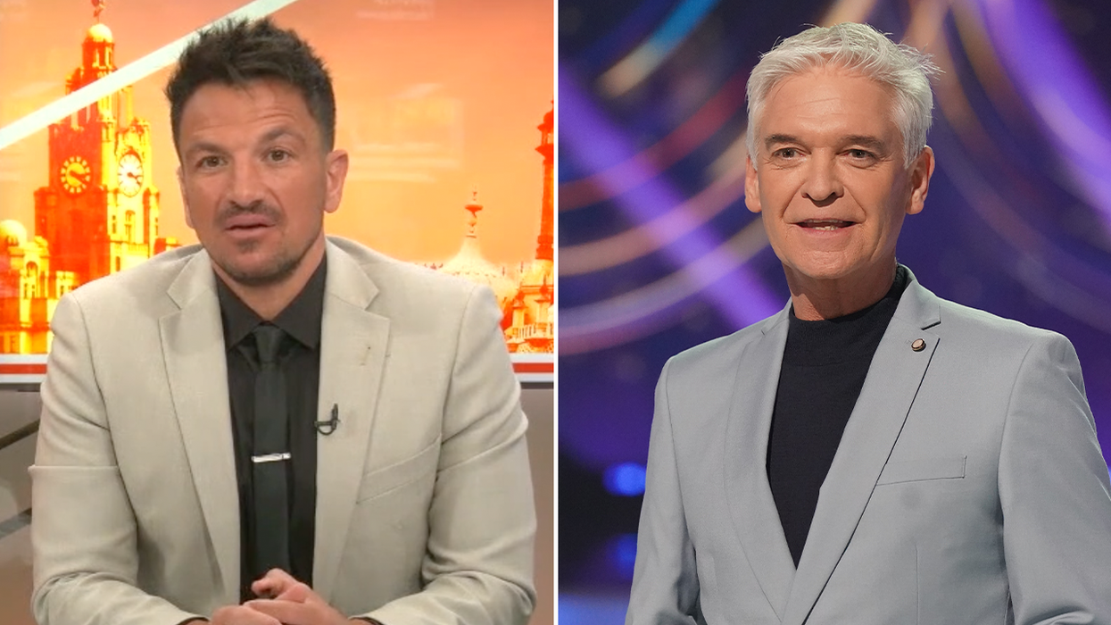 Peter Andre (left) and Phillip Schofield (right)