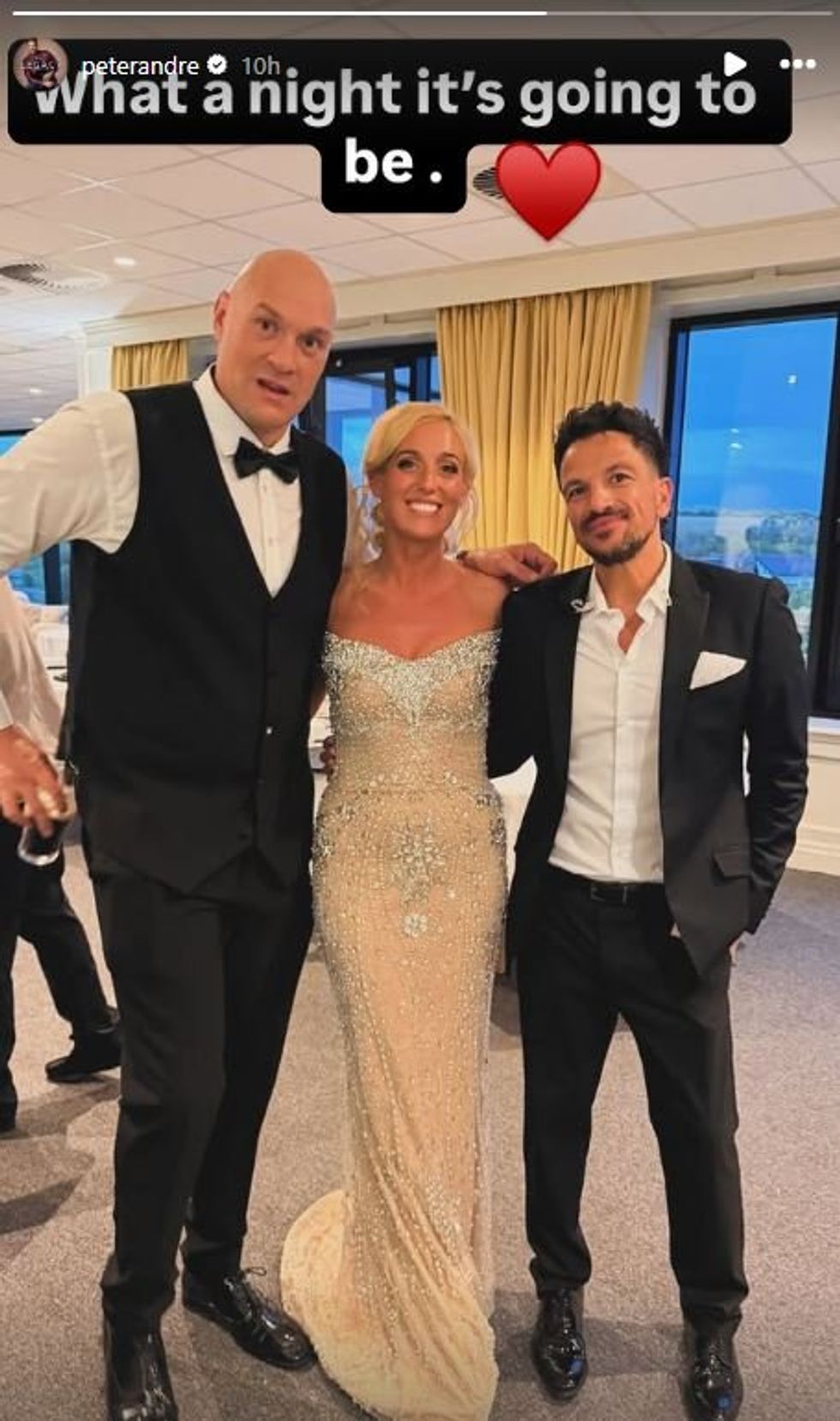 Peter Andre performed at the wedding